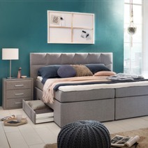 Das Boxspringbett Andybur ist im...