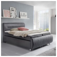 Boxspringbett Tura glänzt mit...
