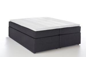 Boxspringbett Bella Anthrazit 140x200 cm H2