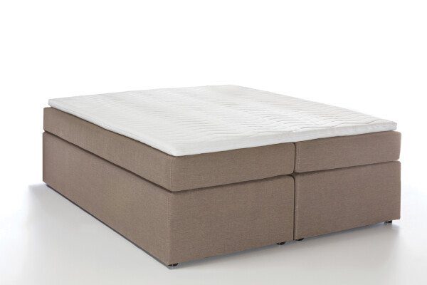 Boxspringbett Bella Beige/grau 140x200 cm H2