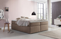 Boxspringbett Bella Beige/grau 140x200 cm H2