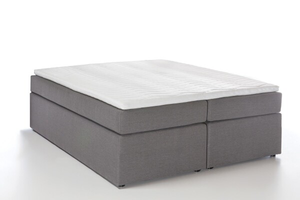 Boxspringbett Bella Hellgrau 140x200 cm H2