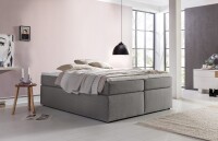 Boxspringbett Bella Hellgrau 140x200 cm H2