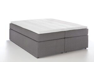 Boxspringbett Bella Hellgrau 140x200 cm H3