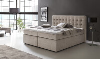 Boxspringbett Perris mit Visco-Topper Moonrock Muster H3 140x200 cm