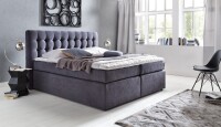 Boxspringbett Perris 160x200 cm Anthrazit Uni H2