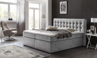 Boxspringbett Perris 160x200 cm Hellgrau H2