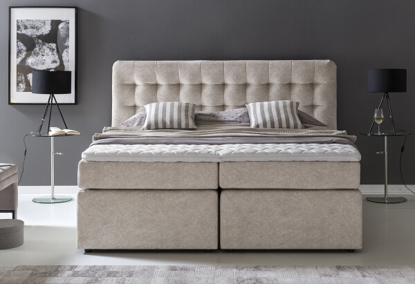 Boxspringbett Perris 160x200 cm Moonrock H2