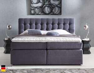 Boxspringbett Perris 180x200 cm Anthrazit Uni H2