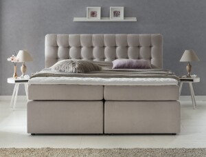 Boxspringbett Perris 180x200 cm Beige Uni H3