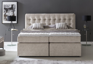 Boxspringbett Perris 200x200 cm Moonrock H2