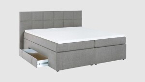 Boxspringbett Andybur mit Bettkasten und Visco Topper