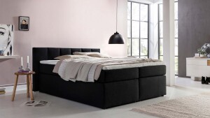 Boxspringbett Valina inkl. Visco-Topper - Kopfteilhöhe 90cm