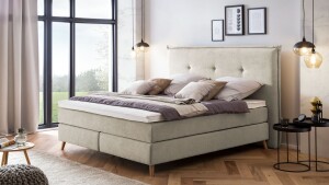 Boxspringbett Aurel inkl. Visco-Topper mit Klimaband