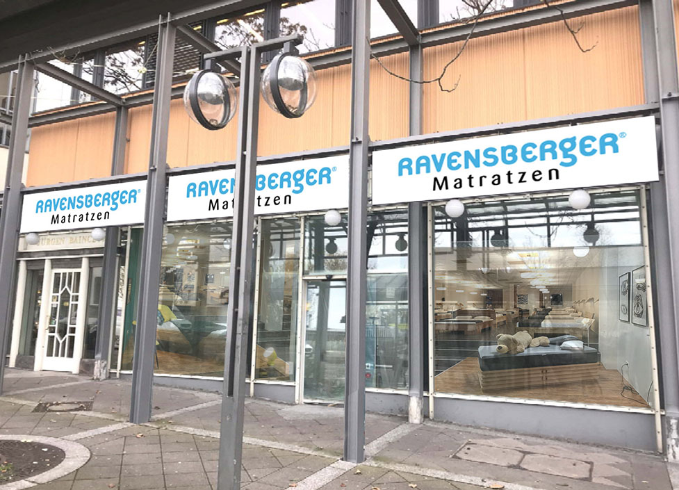 Eingang von Ravensberger Matratzen in Stuttgart-Degerloch